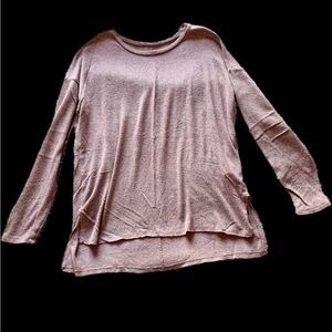 American Eagle SOFT & sexy sweater, side splits, large, pink black blend